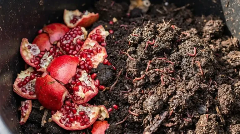 Pomegranate Skins Sat in My Worm Bin for 18 Days. Here's Why