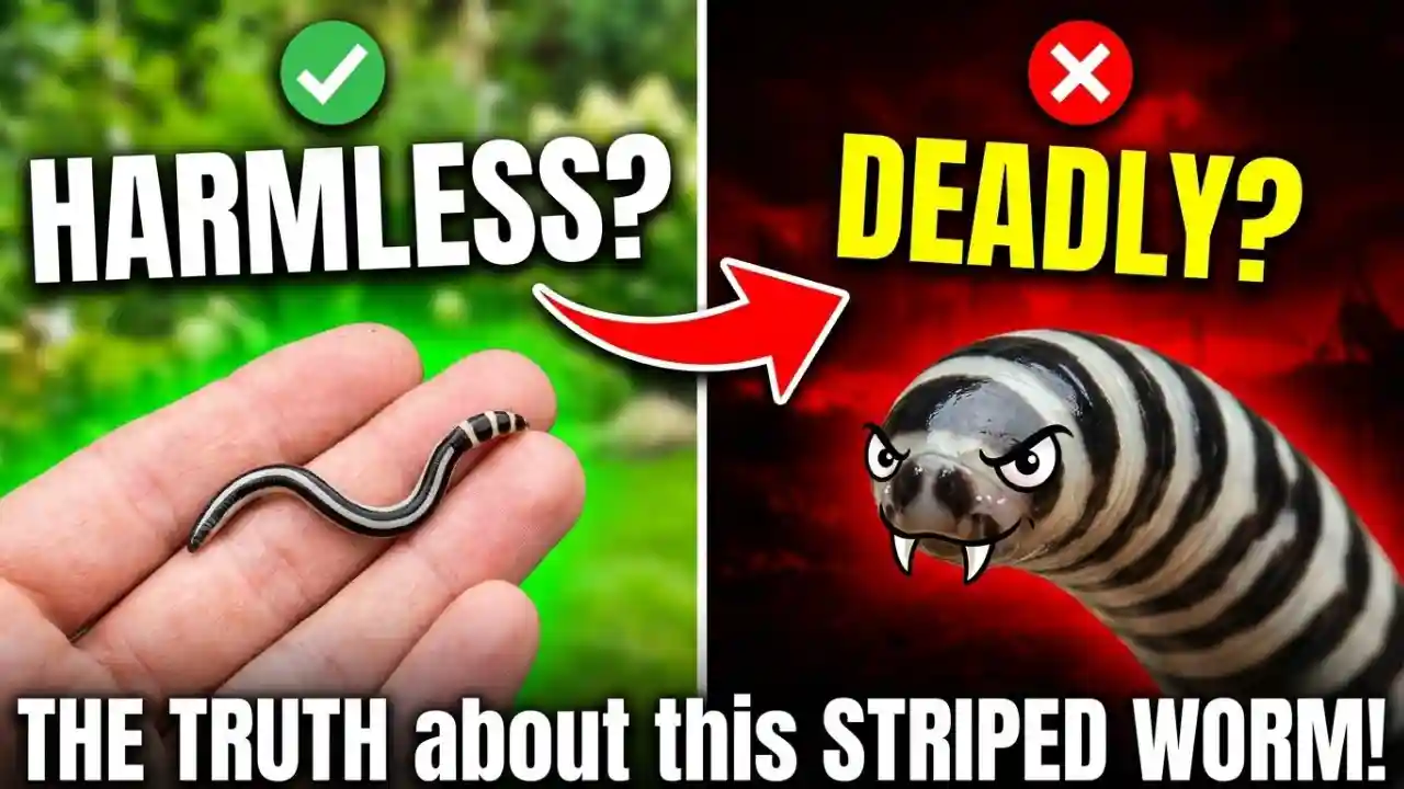Black and White Striped Worm: Harmless or Not?