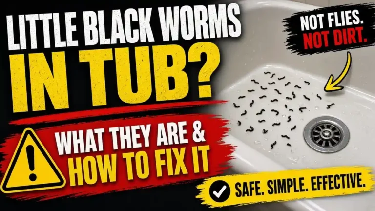 Little Black Worms in Your Tub