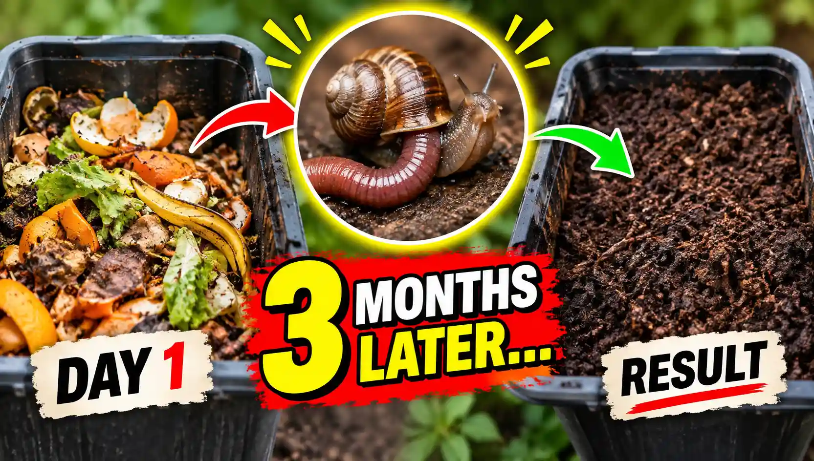 My Bin Had a Worm Snail for 3 Months - Here's the Result