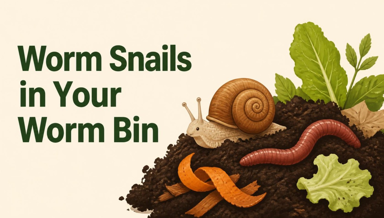 Worm Snails in Your Worm Bin